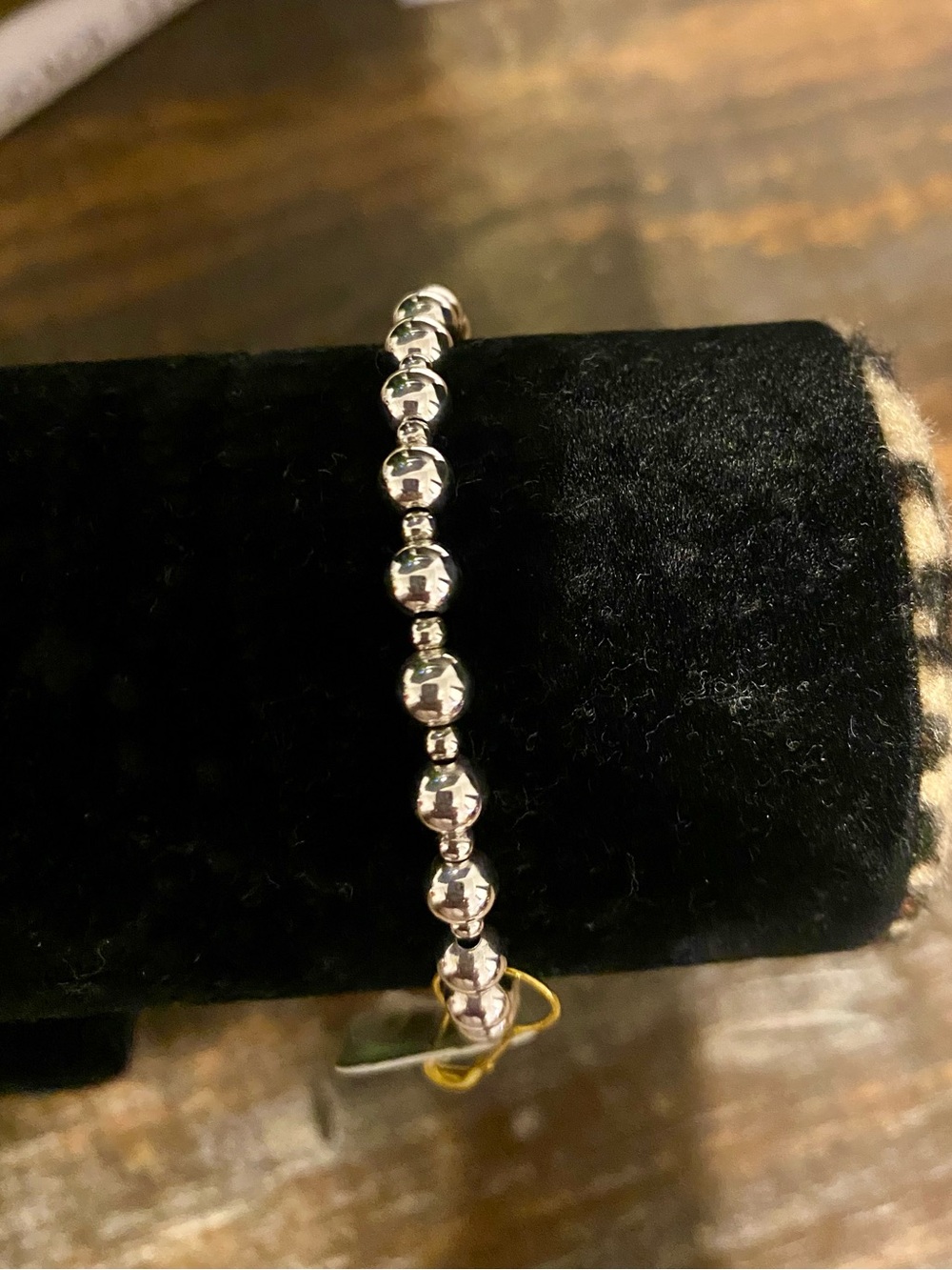 enewton Silver Bead Stretch Bracelet